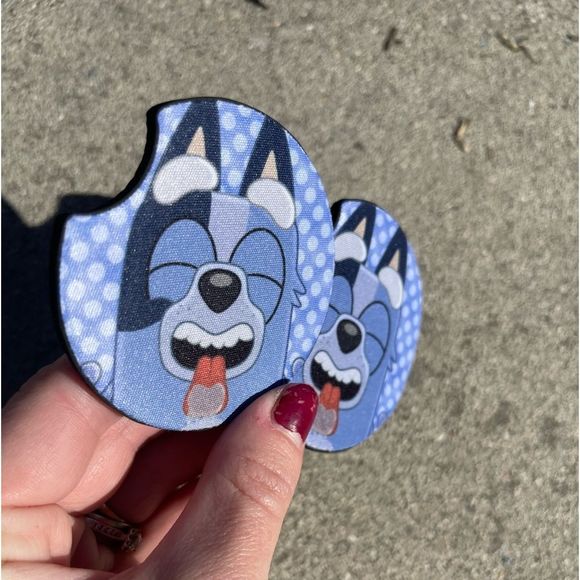 Bluey Car Coaster Set | Bluey Coaster Set | Bluey Car Accessories - Picture 6 of 14